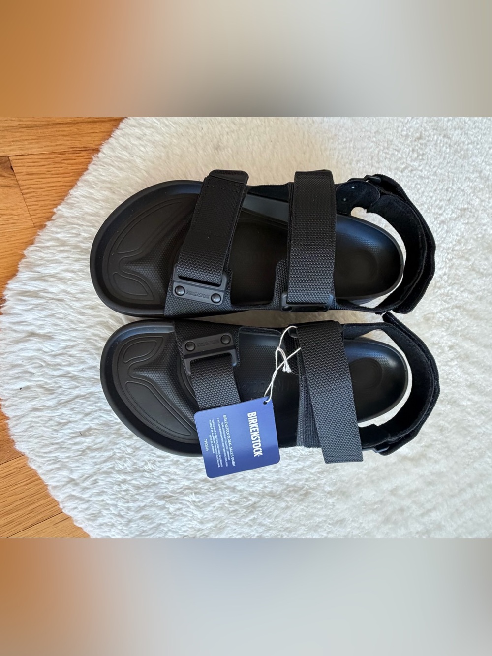 Birkenstock Black Adjustable Strappy Sandals